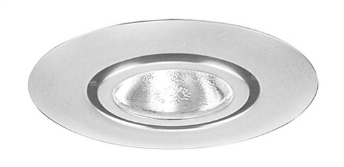 10-SC  4" Line Voltage Flush Gimbal Ring Trim, Satin Chrome Trim