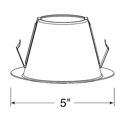 Juno 17CLI-WH  4" Compact Fluorescent Clear Low Irridescent Alzak Reflector Downlight Cone White Trim