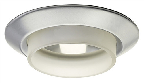 Juno 4103FROST-SC  4" Line Voltage Frosted Cylinder Glass Trim, Satin Chrome Trim