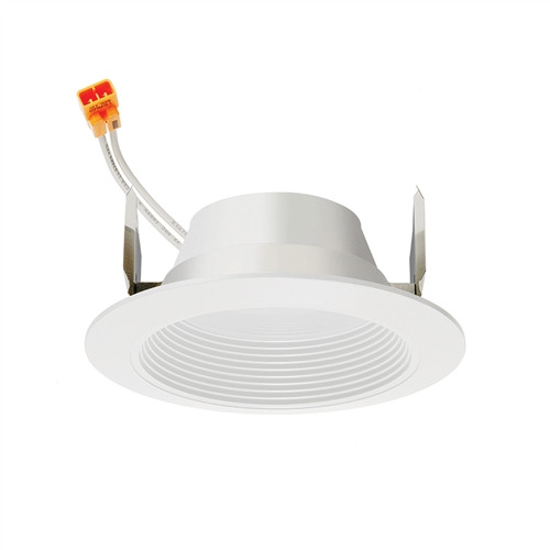 Downlight 4" LED Retrofit Baffle Trim 3500K, 90 CRI, 900 Lumens, White Finish