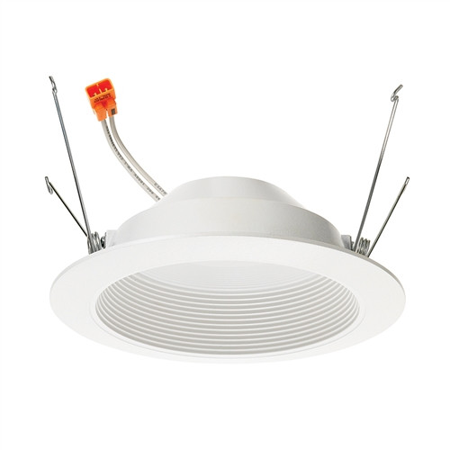 6" LED Retrofit Baffle Trim 3000K, 90 CRI, 975 Lumens, White Finish
