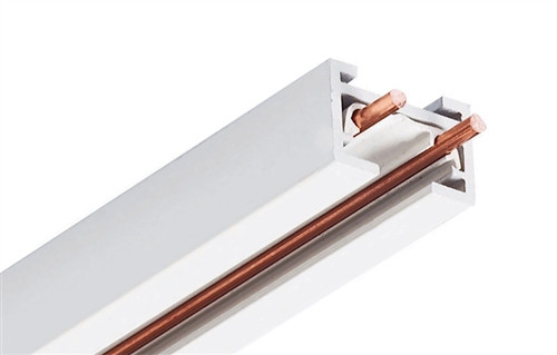 8 ft Track - Trac 12/25 Low Voltage 25 Amp Track System, White Color
