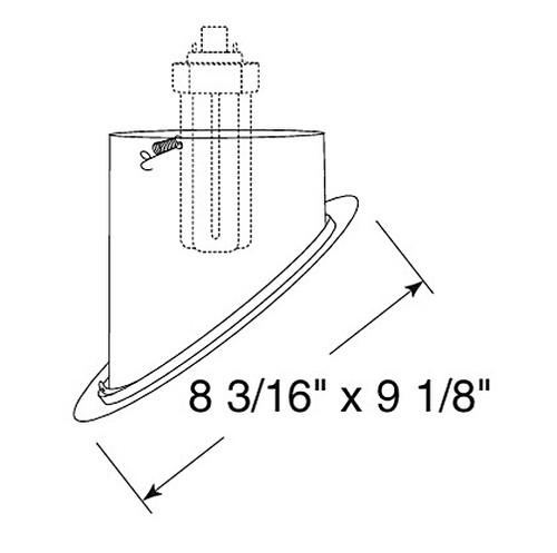604B Brz S-sloped Trim Baffle