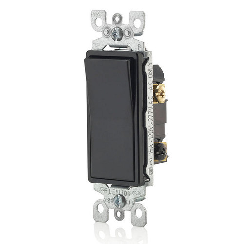 5603-2E 3-Way Black 15A Switch