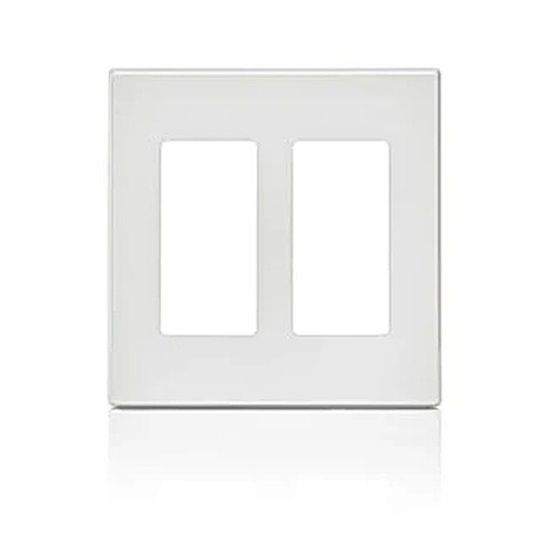80309-SW 2 Gang Screwless Faceplate