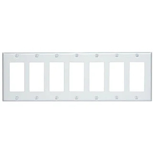 80407-W 7 Gang White Decorative Plate