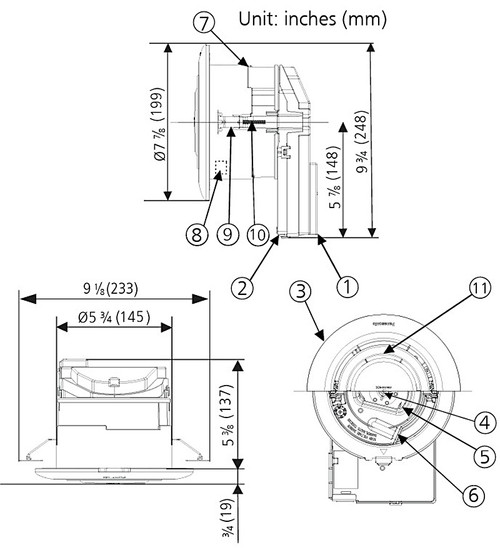 FV-01VCN1 WhisperAir Repair Air Purification Device with Nanoe Technology