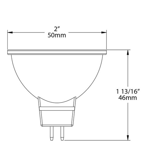 MR16-5.5-827-25D-DIM Small Reflectors 410 Lumens MR16 5.5W 35EQ 80CRI 2700K 25D Dimmable