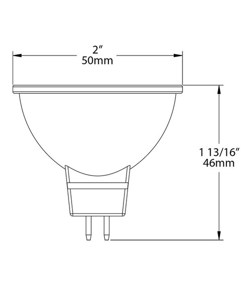 MR16-5.5-830-35D-DIM Small Reflectors 410 Lumens MR16 5.5W 35EQ 80CRI 3000K 35 Degree