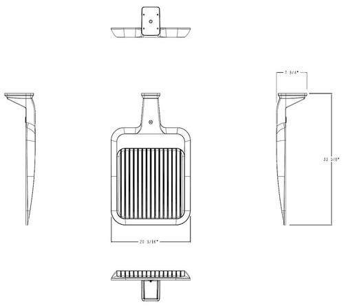 A34T5LWMW/480 Line Drawing
