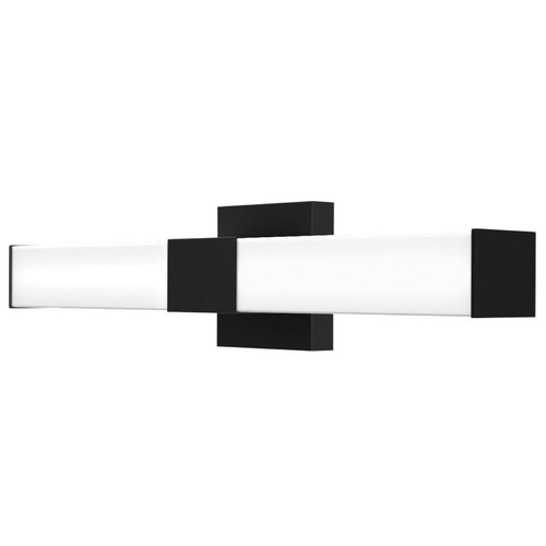 ALR-24SB Allure Vanity Wall Sconce 24'' Square 5CCT Triac/elv Black