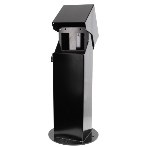 OP5BK18  5x5, 18" Double-Gang Hinge Top Pedestal, Black OP5BK18  5x5, 18" Double-Gang Hinge Top Pedestal, Black