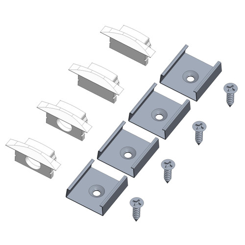 LU-RR1-ACS Accessory Pack  Flanged, Recessed LED Tape Light Extrusion