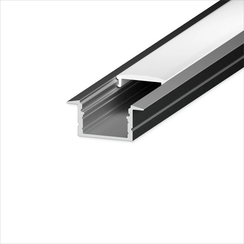 LU-RR1-K LED Tape Light Flanged Extrusion Bundle, Recessed-mount, 8FT