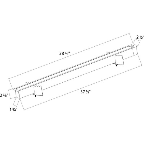 BOA3R/LCBS/MVS BOA 3' Downlight 30/21/18/15/8W Recessed 3000/3500/4000K Flat Line Drawing