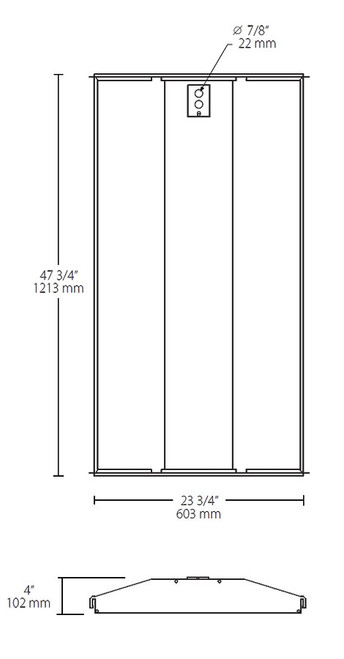 SWISHFA2X4/LCB/E Lightcloud Blue Swish Smartshift 2X4 120-277V With Lightcloud Line Drawing
