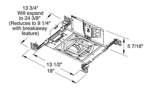 Aculux AX3SQ LPA G4 20LM 30K 90CRI 24D FPC 120 ICAT 3" Precision Recessed New Construction Housing