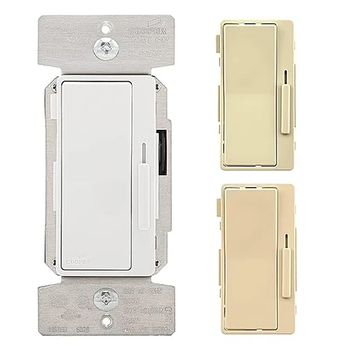 DF10P-C1 Universal  Decorator Dimmer, 120/277V, w/ preset White/Ivory/Almond