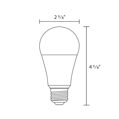 A19-15-E26-840-ND Line Drawing