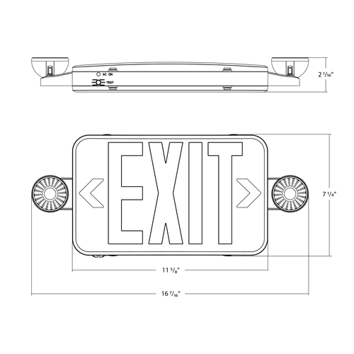 ECOMBO34-RG-B Line Drawing