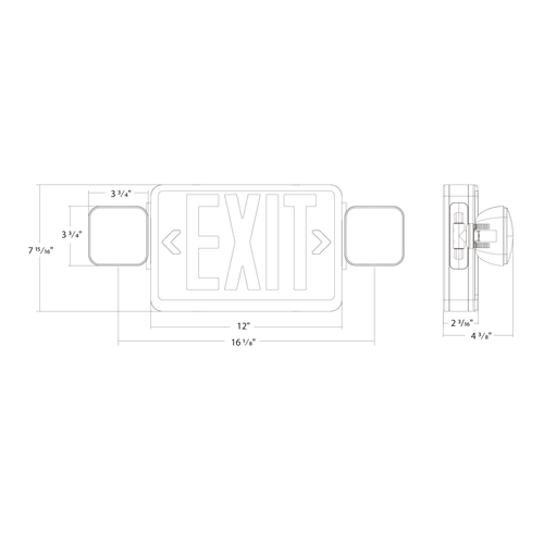 ECOMBO-R-B Line Drawing