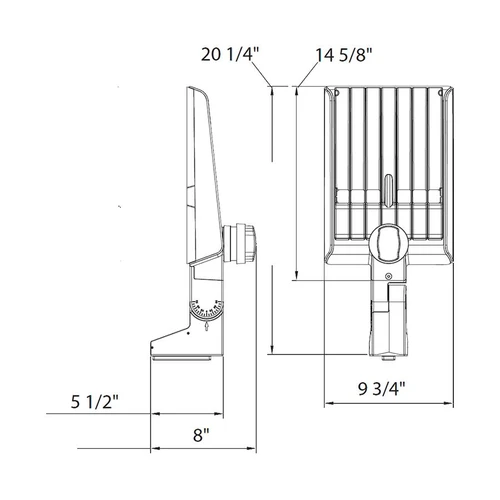 A22-5T100B/480/LCBS/MVS Line Drawing
