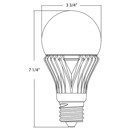 PS25-32-EX39-830-ND 120-277V A-line Bulbs 4000 Lumens PS25 32W Base EX39 80CRI 3000K Non-dimming