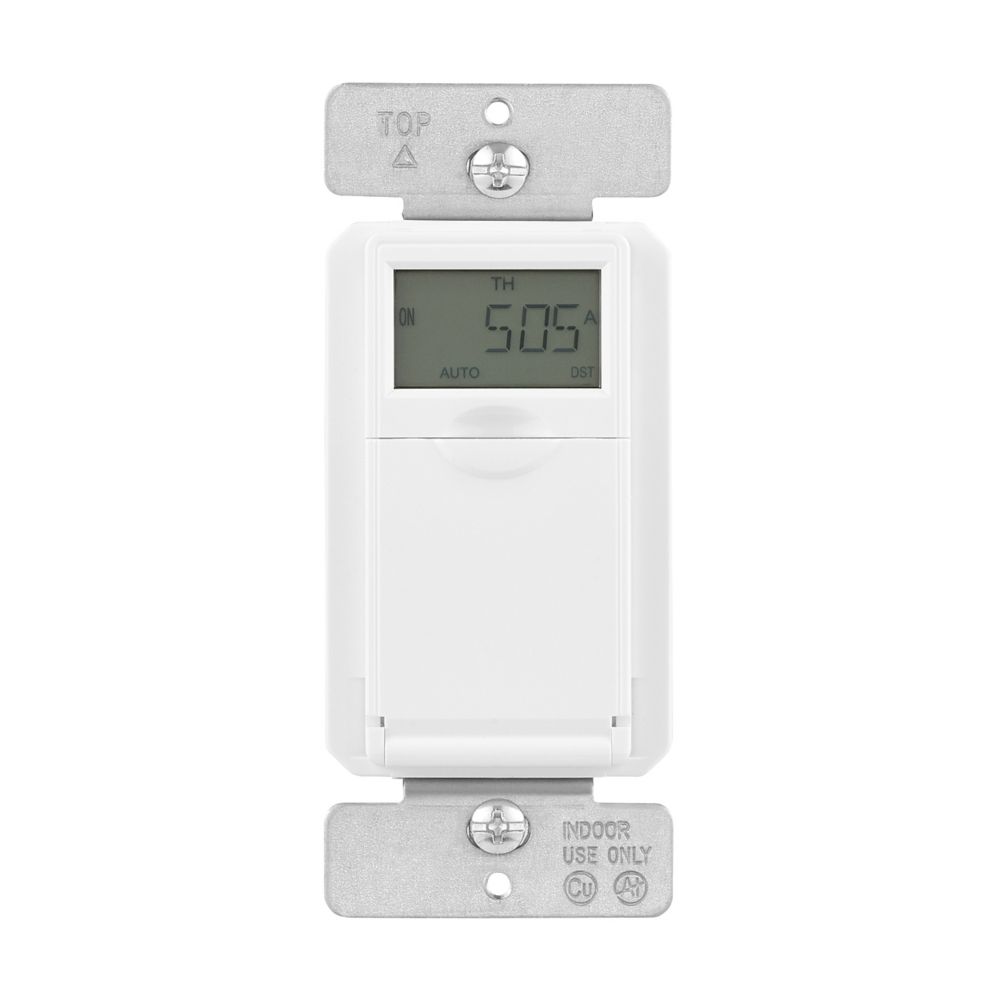 AT18HM-W-L Astronomic Programmable Timer, 15A, Flush mount, 120V