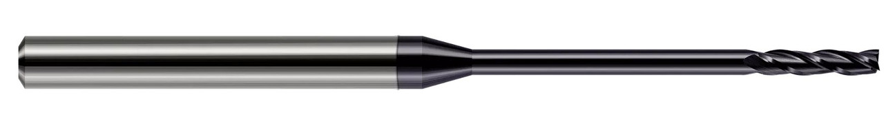 3 FL - 0.0100" CUTTER DIA X 0.0500" LOC X 0.1000" REACH - AMORPHOUS DIAMOND COATED, 10010  HARVEY TOOL  SKU HARTO1-10010