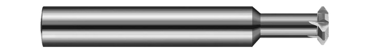 0.5000 (1/2)" CUTTER DIA X 0.2075" WIDTH X 0.3750 (3/8)" NECK LENGTH - 90Â° INCLUDED ANGLE - 6 FL, 859232  HARVEY TOOL  SKU HARTO1-859232