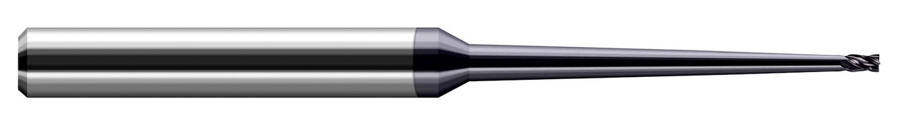 4 FL - 0.1250 (1/8)" CUTTER DIA X 0.1880" LOC X 2Â° 2.0000 (2)" TAPER REACH, 913208  HARVEY TOOL  SKU HARTO1-913208
