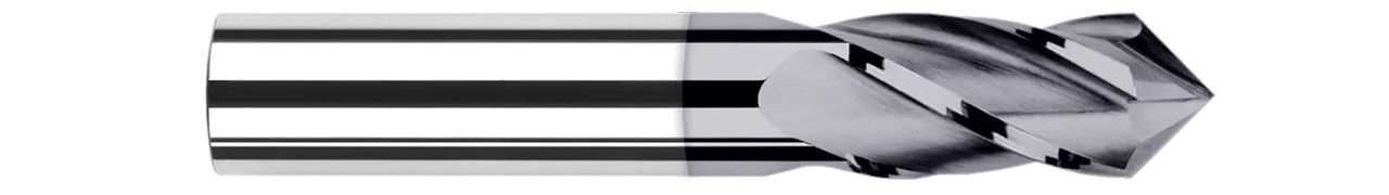 0.0937 (3/32)" CUTTER DIA X 0.3750 (3/8)" LOC X 90Â° INCLUDED - 4 FL - ALTIN COATED, 15306-C3  HARVEY TOOL  SKU HARTO1-15306-C3