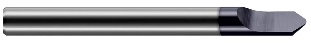 0.1250 (1/8)" SHANK DIA X 0.0100" RADIUS X 90Â° INCLUDED - 1 FL - AMORPHOUS DIAMOND COATED, 49110-C4  HARVEY TOOL  SKU HARTO1-49110-C4