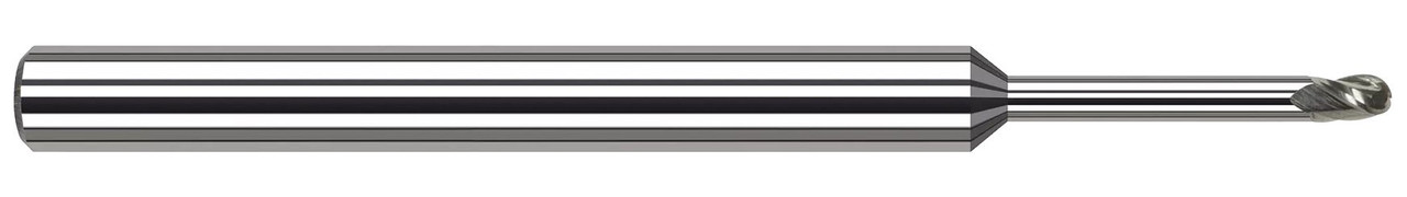 3 FL - 0.0310 (1/32)" CUTTER DIA X 0.0460" LOC X 0.2500 (1/4)" REACH - TIB2 COATED, 54431-C8  HARVEY TOOL  SKU HARTO1-54431-C8