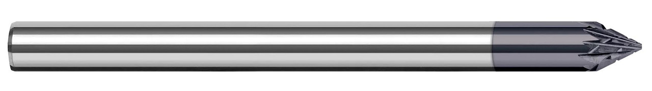 0.1250 (1/8)" SHANK DIA X 45Â° PER SIDE - 12 RH TEETH, 6 LH TEETH - ALTIN COATED, 58145-C3  HARVEY TOOL  SKU HARTO1-58145-C3