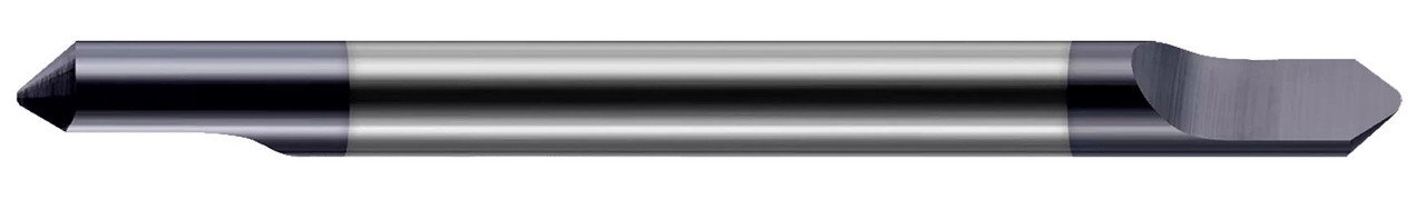 0.1250 (1/8)" SHANK DIA X 0.0050" RADIUS X 60Â° INCLUDED DE - 1 FL - ALTIN COATED, 828208-C3  HARVEY TOOL  SKU HARTO1-828208-C3