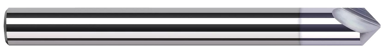 0.1250 (1/8)" SHANK DIA X 0.0050" RADIUS X 60Â° INCLUDED - 2 FL - TIB2 COATED, 847130-C8  HARVEY TOOL  SKU HARTO1-847130-C8