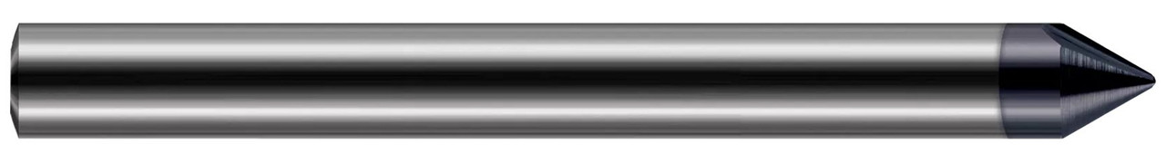 0.1875 (3/16)" SHANK DIA X 0.0050" RADIUS X 90Â° INCLUDED - 2 FL - ALTIN NANO COATED, 853112-C6  HARVEY TOOL  SKU HARTO1-853112-C6