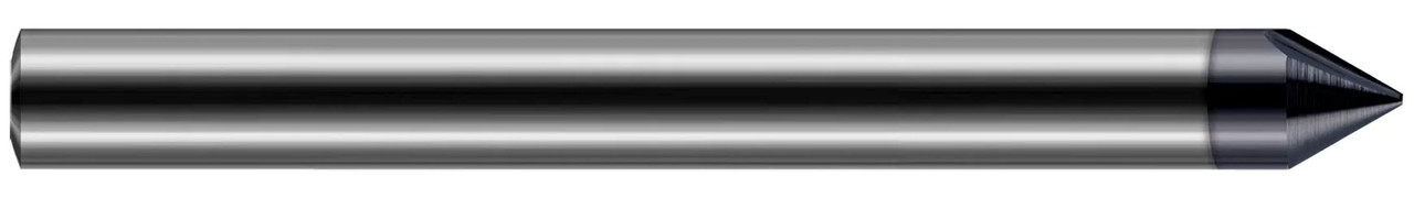 0.1250 (1/8)" SHANK DIA X 0.0100" FLAT X 40Â° INCLUDED - 2 FL - ALTIN NANO COATED, 875108-C6  HARVEY TOOL  SKU HARTO1-875108-C6