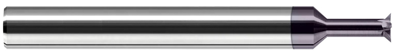 0.2100" HEAD DIA X 0.0370" LOC X 0.3750 (3/8)" NECK LENGTH X 45Â° PER SIDE - 5 FL - ALTIN COATED, 943440-C3  HARVEY TOOL  SKU HARTO1-943440-C3