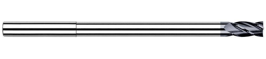4 FL - 0.2500 (1/4)" CUTTER DIA X 0.3750 (3/8)" LOC X 4.3750 (4-3/8)" REACH - ALTIN COATED, 960516-C3  HARVEY TOOL  SKU HARTO1-960516-C3