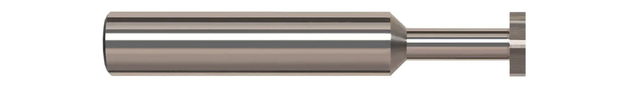 0.2500 (1/4)" CUTTER DIA X 0.0150 (1/64)" WIDTH X 0.3750 (3/8)" NECK LENGTH - STANDARD SLOTTING - 4 FL - TIB2 COATED, 970315-C8  HARVEY TOOL  SKU HARTO1-970315-C8