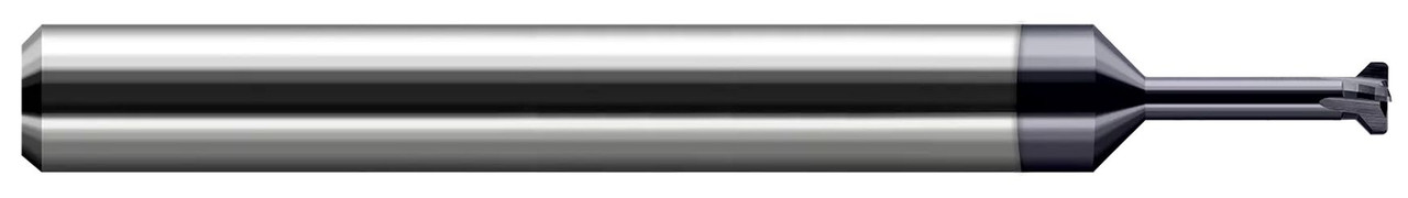 0.1420" CUTTER DIA X 0.0200" WIDTH (TSC)" X 0.3590 (23/64)" NECK LENGTH - 4 FL - ALTIN COATED, 975405-C3  HARVEY TOOL  SKU HARTO1-975405-C3