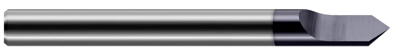 0.2500 (1/4)" SHANK DIA X 25Â° INCLUDED - 1 FL - ALTIN COATED, 983816-C3  HARVEY TOOL  SKU HARTO1-983816-C3