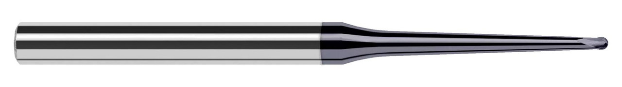 2 FL - 0.0470 (3/64)" CUTTER DIA X 0.0380" LOC X 0.5Â° 0.8620" TAPER REACH - ALTIN NANO COATED, 998715-C6  HARVEY TOOL  SKU HARTO1-998715-C6