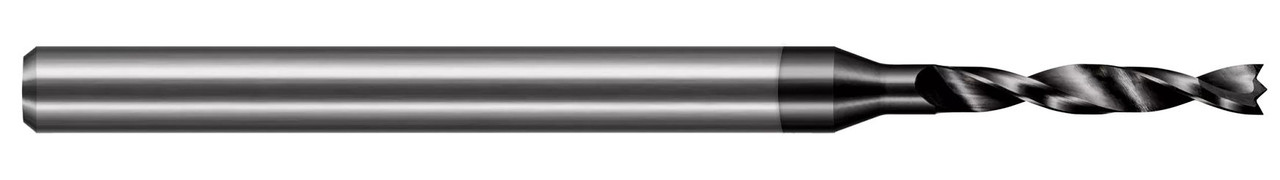 1.524 MM DRILL DIA X 10.500 MM FLUTE LENGTH - 2 FL - AMORPHOUS DIAMOND COATED, BSW0600-C4