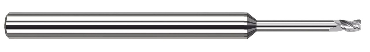 3 FL - 0.1875" (3/16) Cutter DIA x 0.0300" Radius x 0.2850" LOC x 1.5000" (1-1/2) Reach - TiB2 Coated  HARVEY TOOL  SKU HARTO1-891912-C8
