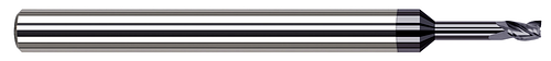 3 FL - 0.5000" (1/2) Cutter DIA x 0.7500" (3/4) LOC x 2.6250" (2-5/8) Reach - AlTiN Coated  HARVEY TOOL  SKU HARTO1-33332-C3