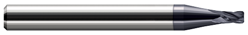 4 FL - 0.1875" (3/16) Cutter DIA x 0.0200" Corner Chamfer x 0.2850" LOC - AlTiN Coated  HARVEY TOOL  SKU HARTO1-727112-C3