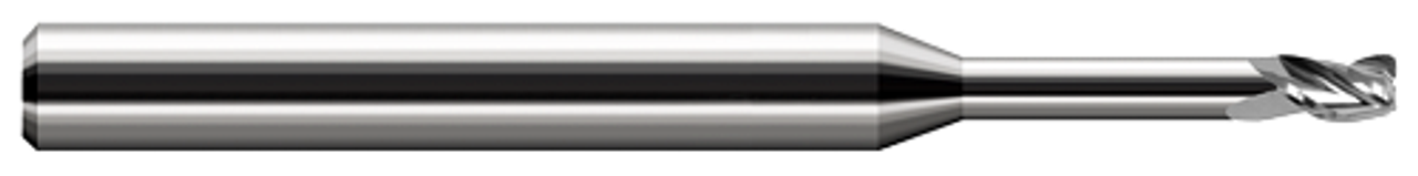 3 FL - 0.0930" (3/32) Cutter DIA x 0.0200" Radius x 0.1390" LOC x 0.5850" Reach  HARVEY TOOL  SKU HARTO1-728493